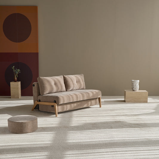 CUBED Sofa Bed Oak by Innovation Living, interior