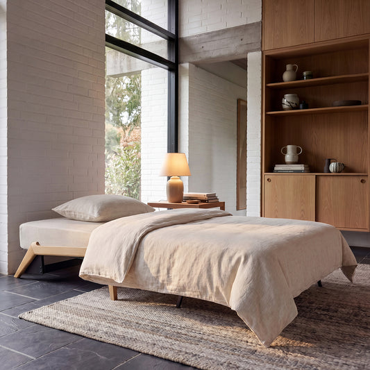 CUBED Chair Bed Oak by Innovation Living, interior