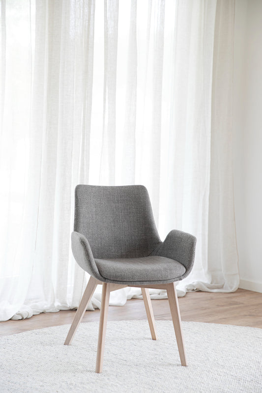 Rowico DRIMSDALE Grey Set of 2 Armchairs