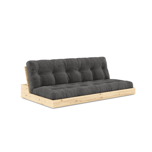 BASE Sofa bed 196 cm in Clear Lacquered Pine — Karup Design