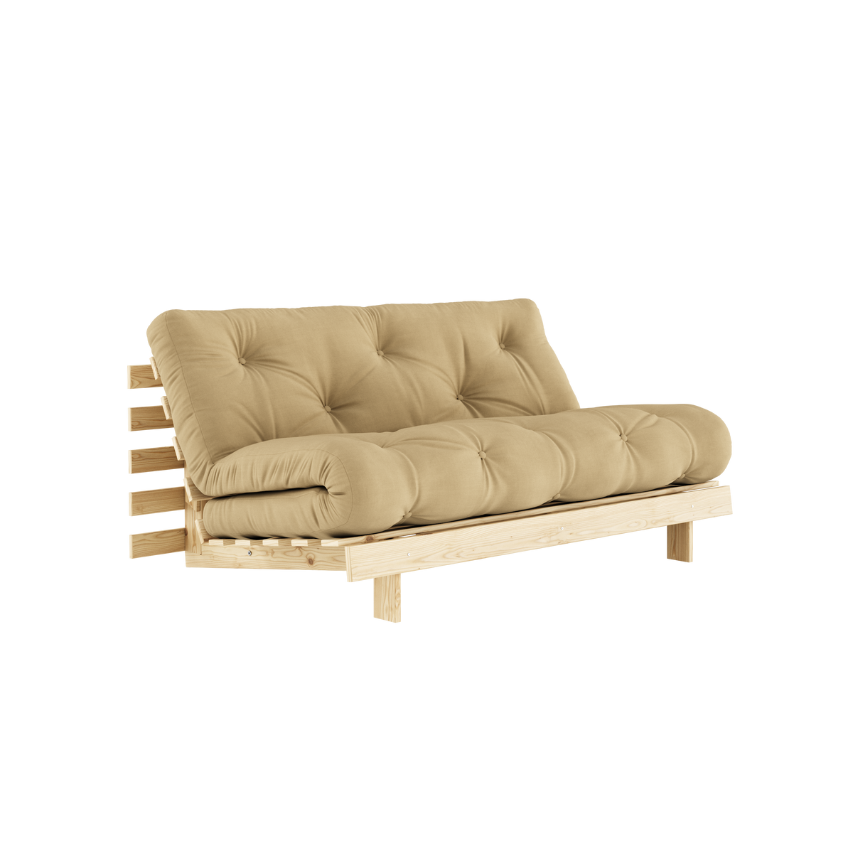 ROOTS 160 Sofa bed in Raw Pine — Karup Design