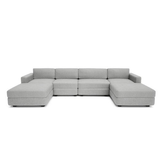 Modular Sofa GRACIA - U-shaped 180 x 340 x 180 cm - Grey