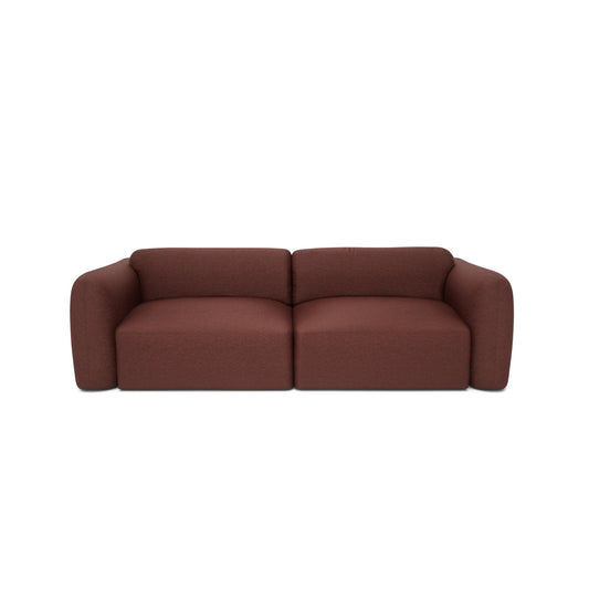 3-Seater Sofa Bed NORREBRO - Burgundy