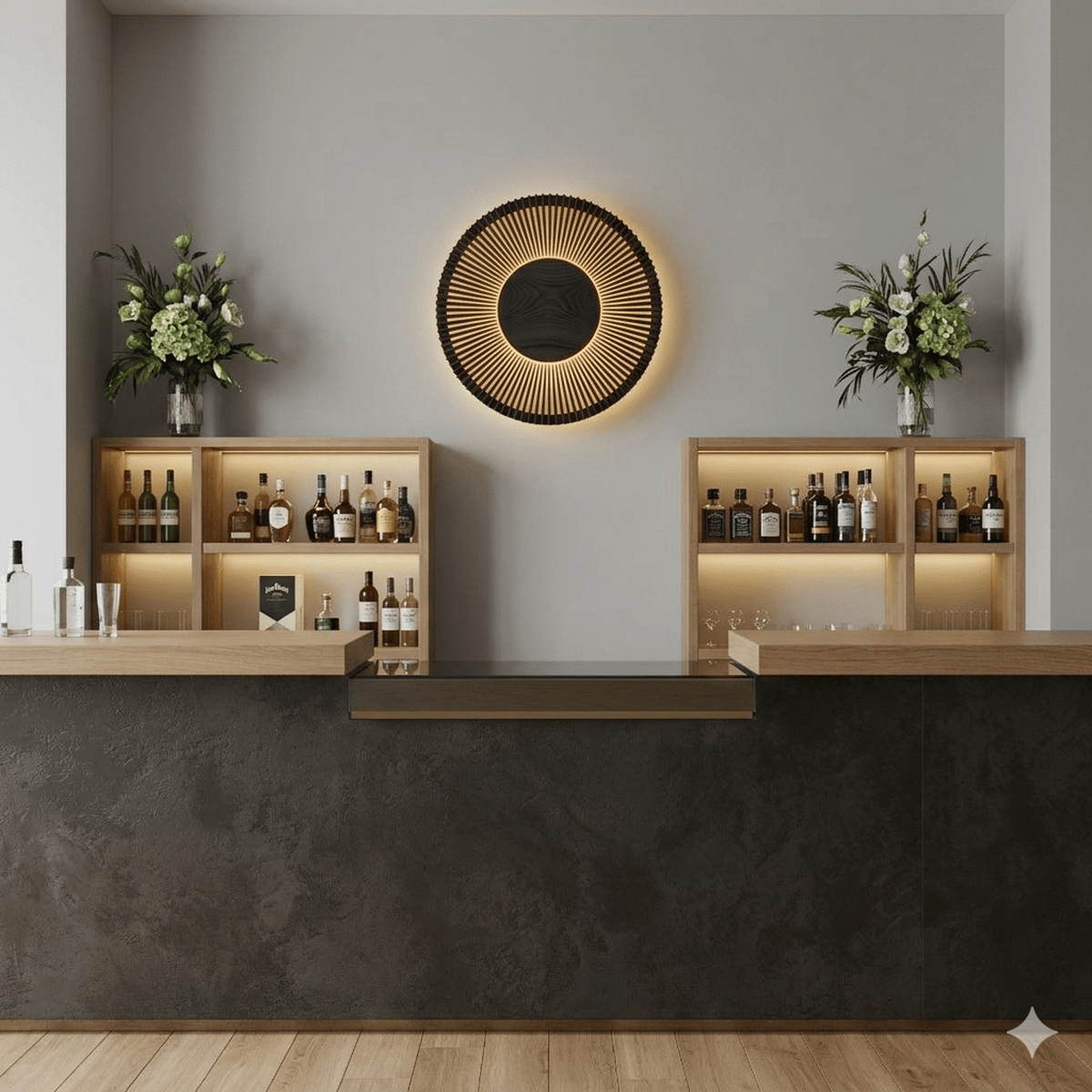CLAVA UP WOOD Ceiling/Wall Lamp