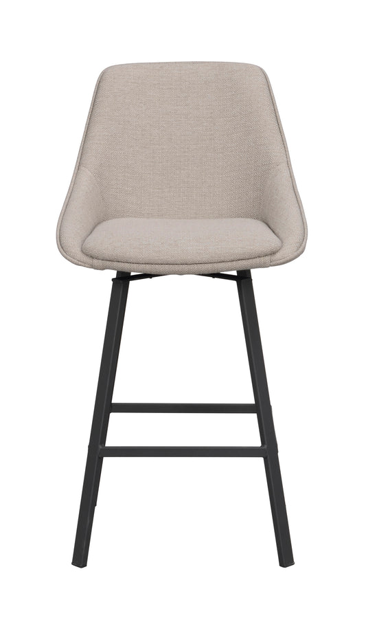 ALISON Bar Chair Swivel, Set of 2 – Beige