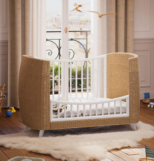 COQUILLAGE Evolutive Bed 70 x 140 - From Crib to Junior Bed