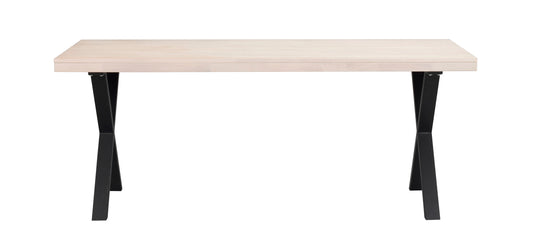 BROOKLYN X Legs Dining Table 170CM/270CM – Whitewash oak / 170 CM