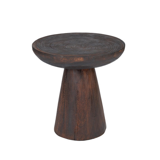 The Cone Alone Side Table - Dark Walnut