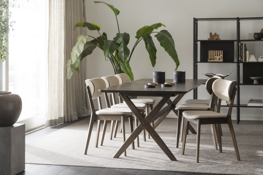 Rowico KATO Set of Brown Oak Chairs – D40Studio