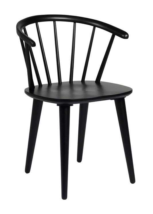 CARMEN Set of 2 Chairs – 2 Black Chairs