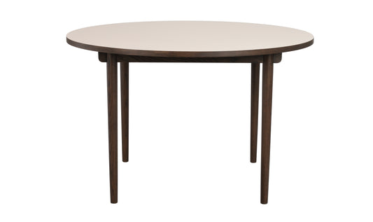 Fairmount Round Dining Table Ø120 cm – Beige / Brown Oak