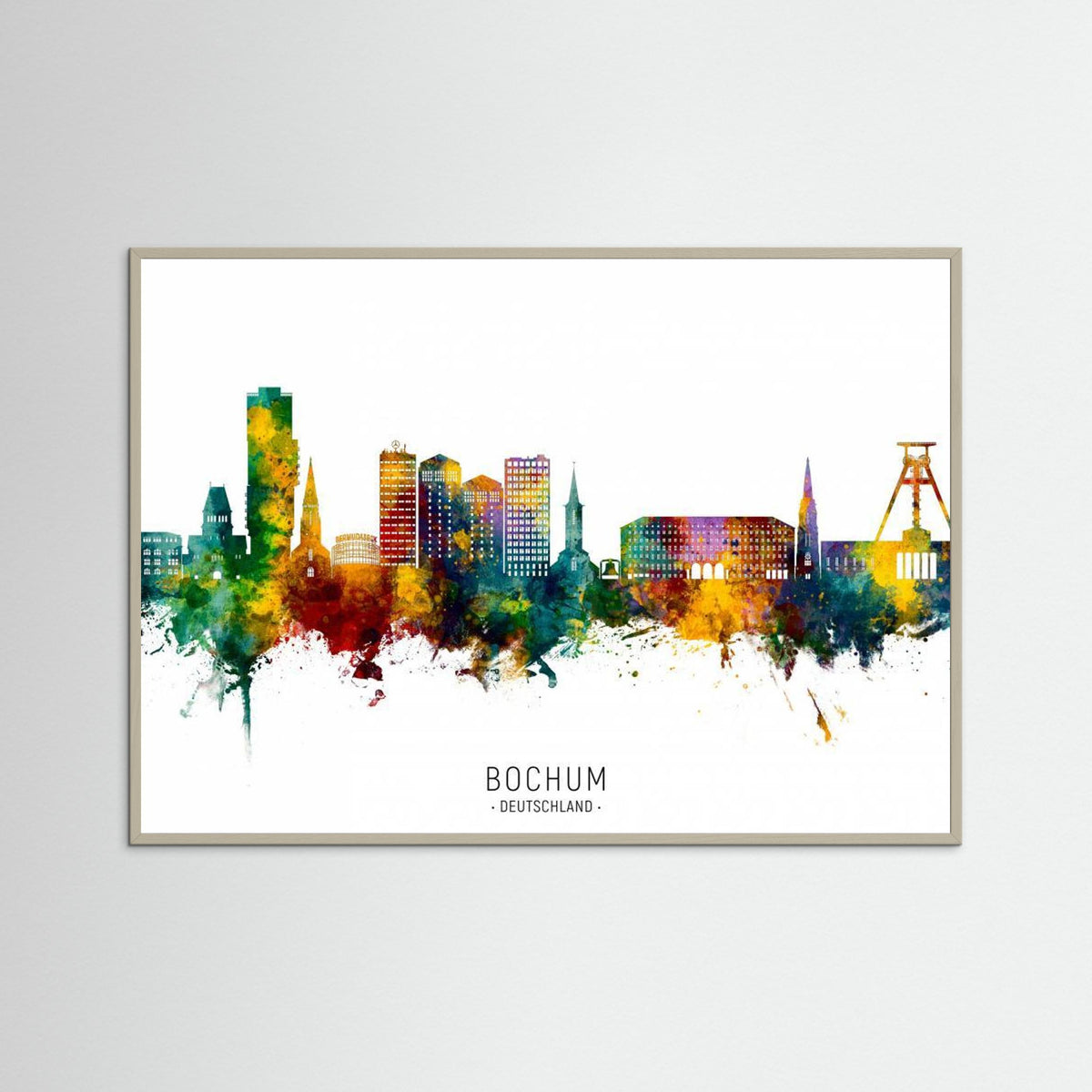 Bochum Germany Skyline by Michael Tompsett