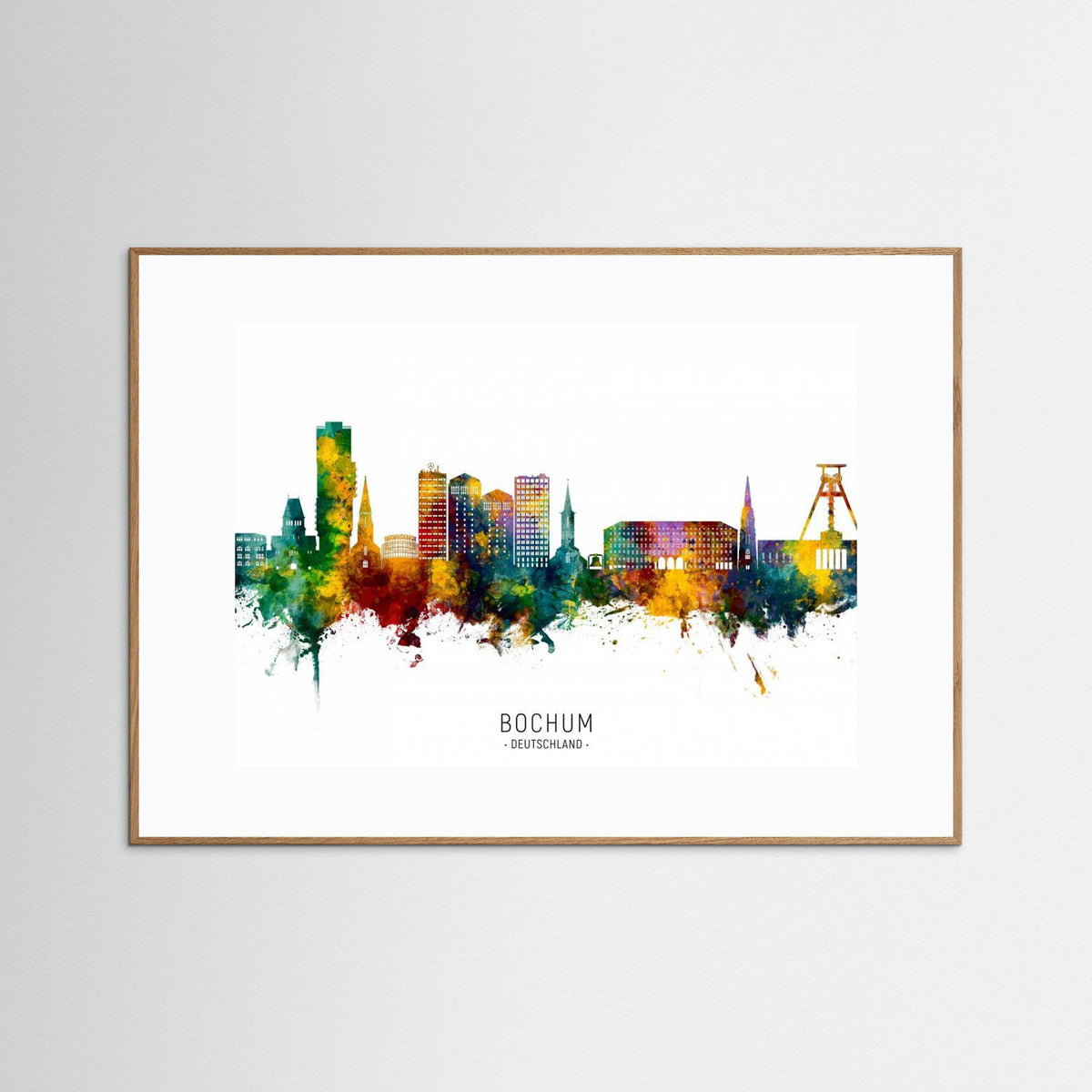 Bochum Germany Skyline by Michael Tompsett