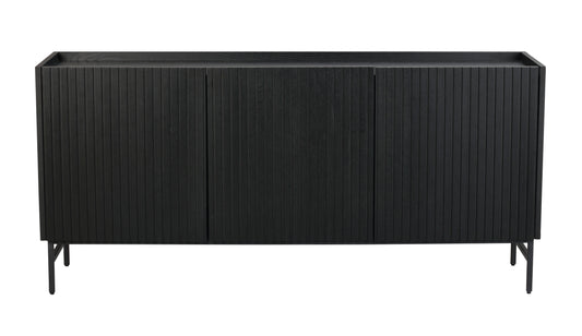 HALIFAX Sideboard 160 CM – Black/Black Legs
