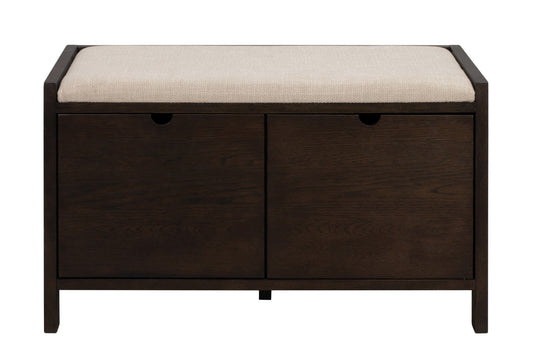 Hillmond Hallway Bench with Drawers – Brown Oak