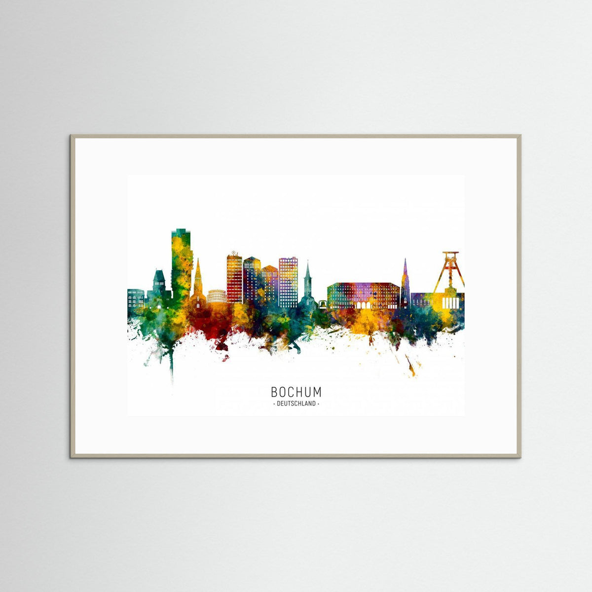 Bochum Germany Skyline by Michael Tompsett