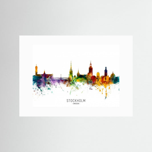 Stockholm Sweden Skyline by Michael Tompsett