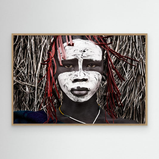 Surma tribe girl-II-Ethiopia by Joxe Inazio Kuesta Garmendia