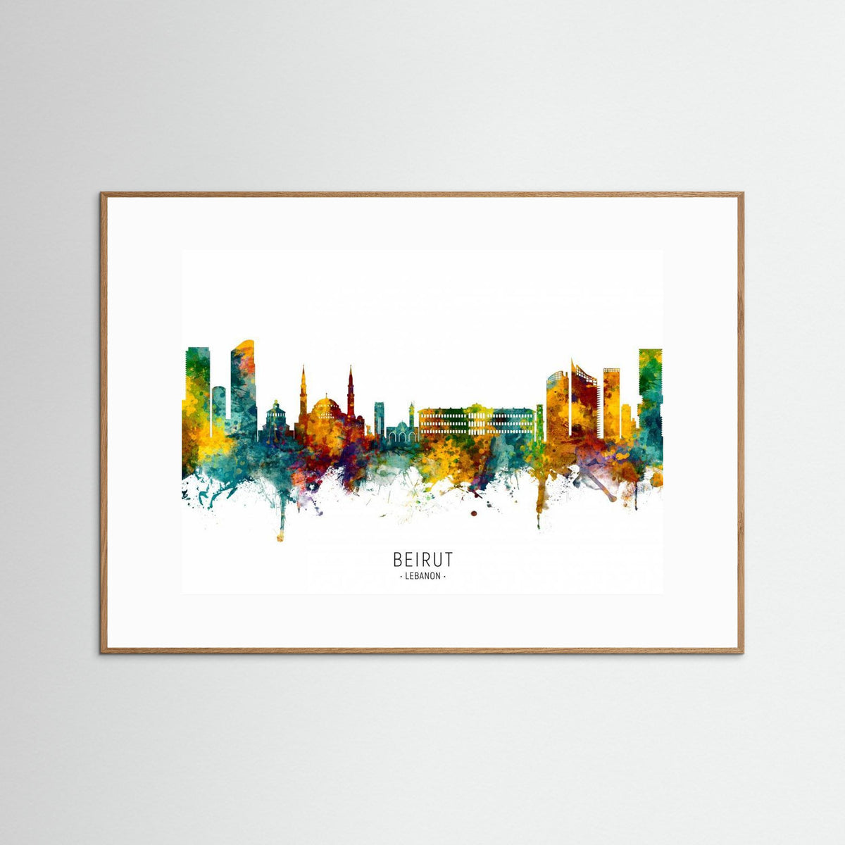 Beirut Lebanon Skyline by Michael Tompsett