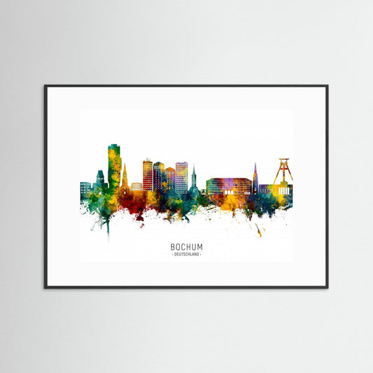 Bochum Germany Skyline by Michael Tompsett