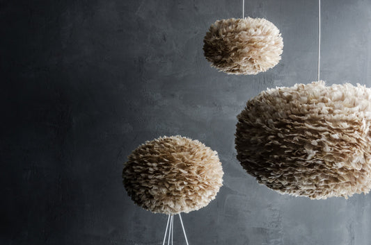 UMAGE EOS Light Brown Lampshade – Extra Large Ø 75 cm