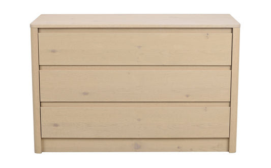Melstone Chest of Drawers 110 cm – Whitewash Oak