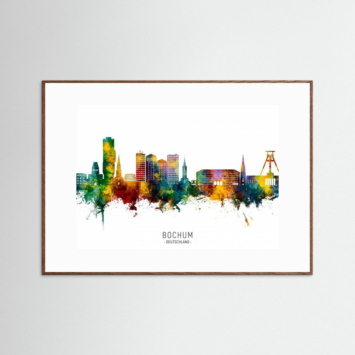 Bochum Germany Skyline by Michael Tompsett