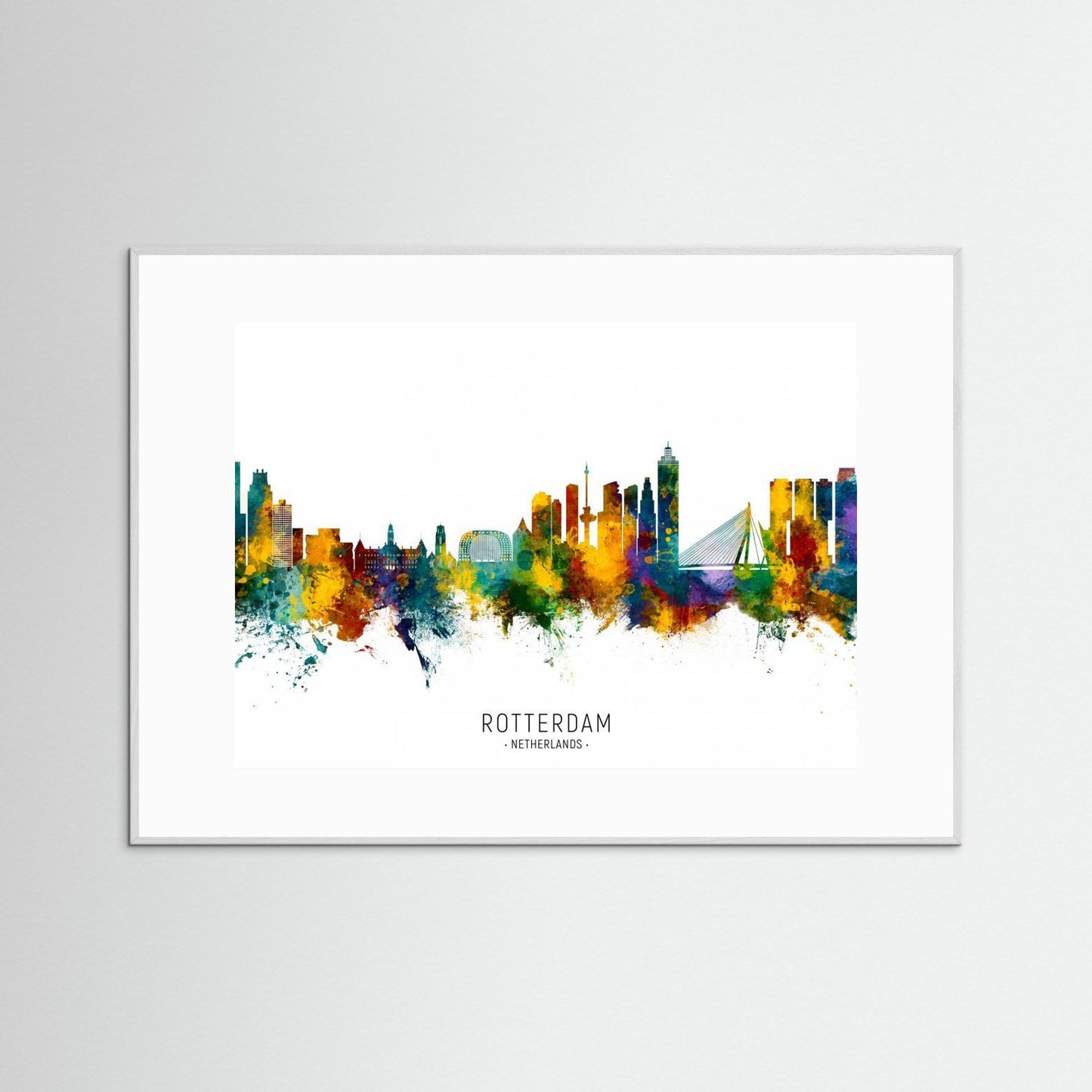 Rotterdam The Netherlands Skyline by Michael Tompsett