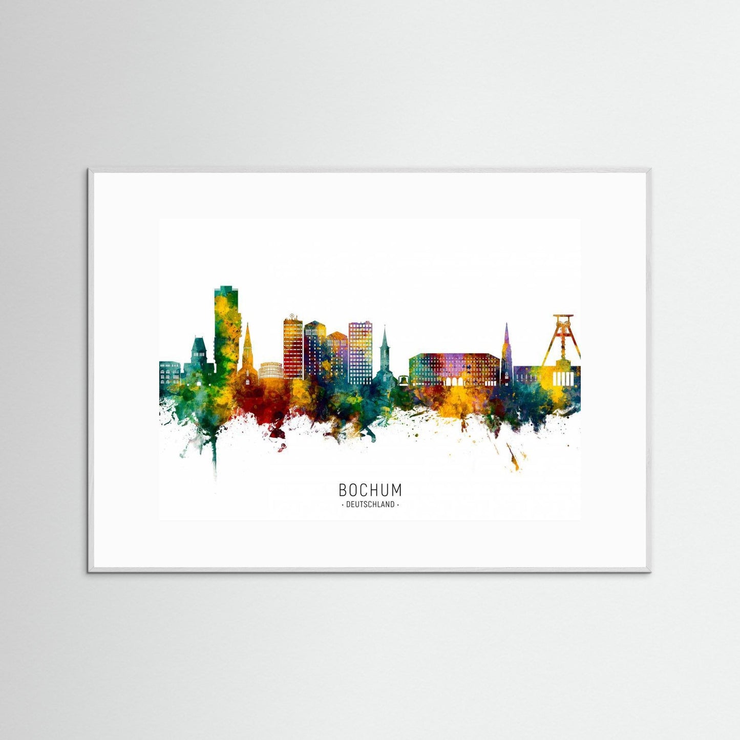 Bochum Germany Skyline by Michael Tompsett