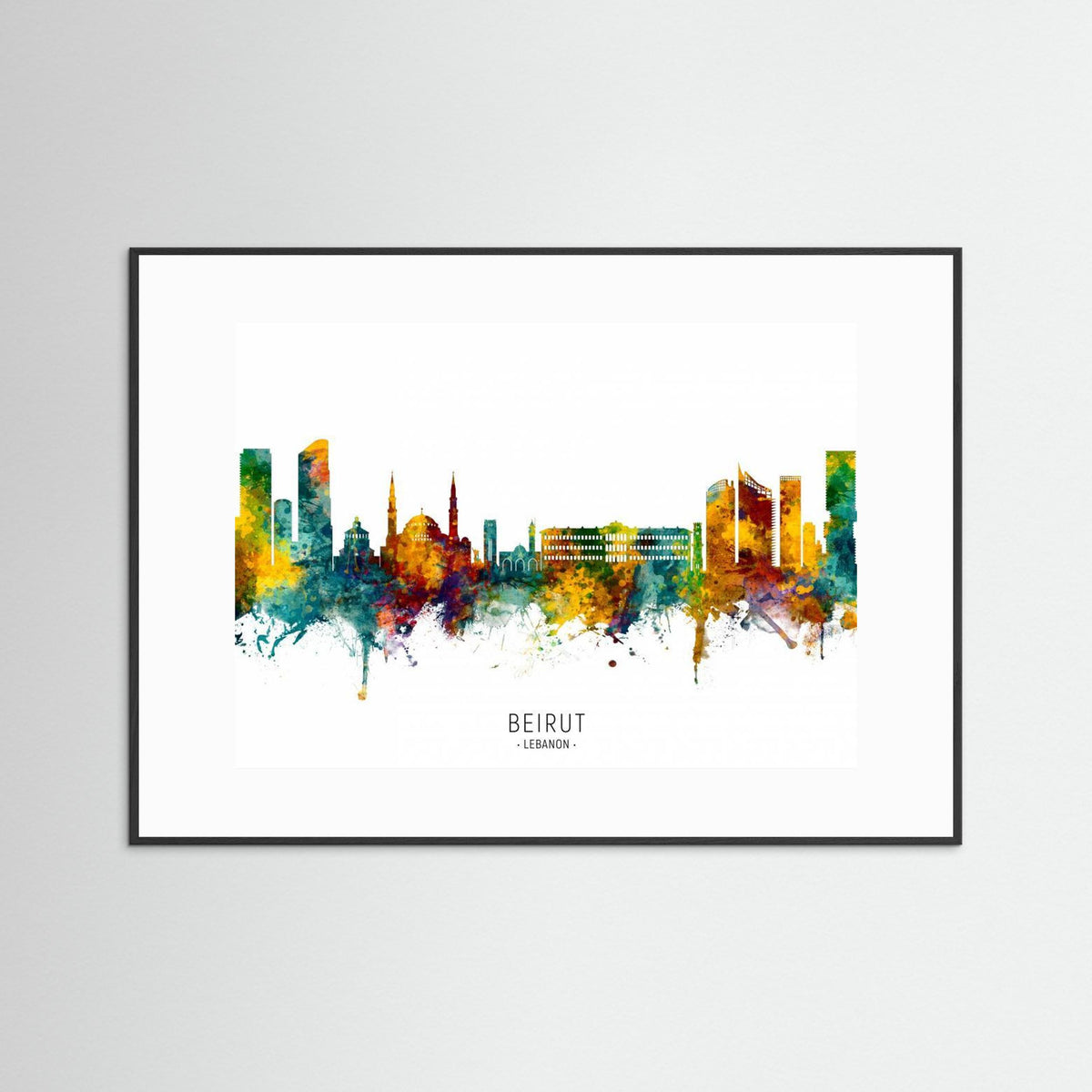 Beirut Lebanon Skyline by Michael Tompsett