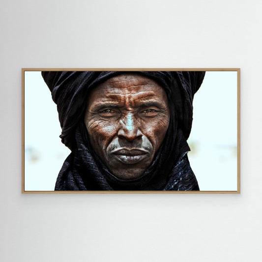 Peul tribe man watching the gerewol festival - Niger by Joxe Inazio Kuesta Garmendia