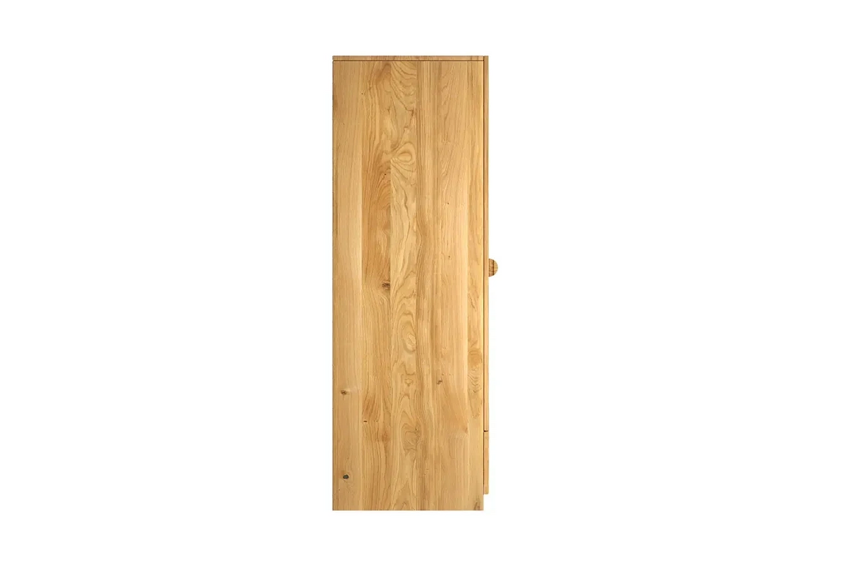 HARMARK Oak Wardrobe with Rattan Doors and Drawer