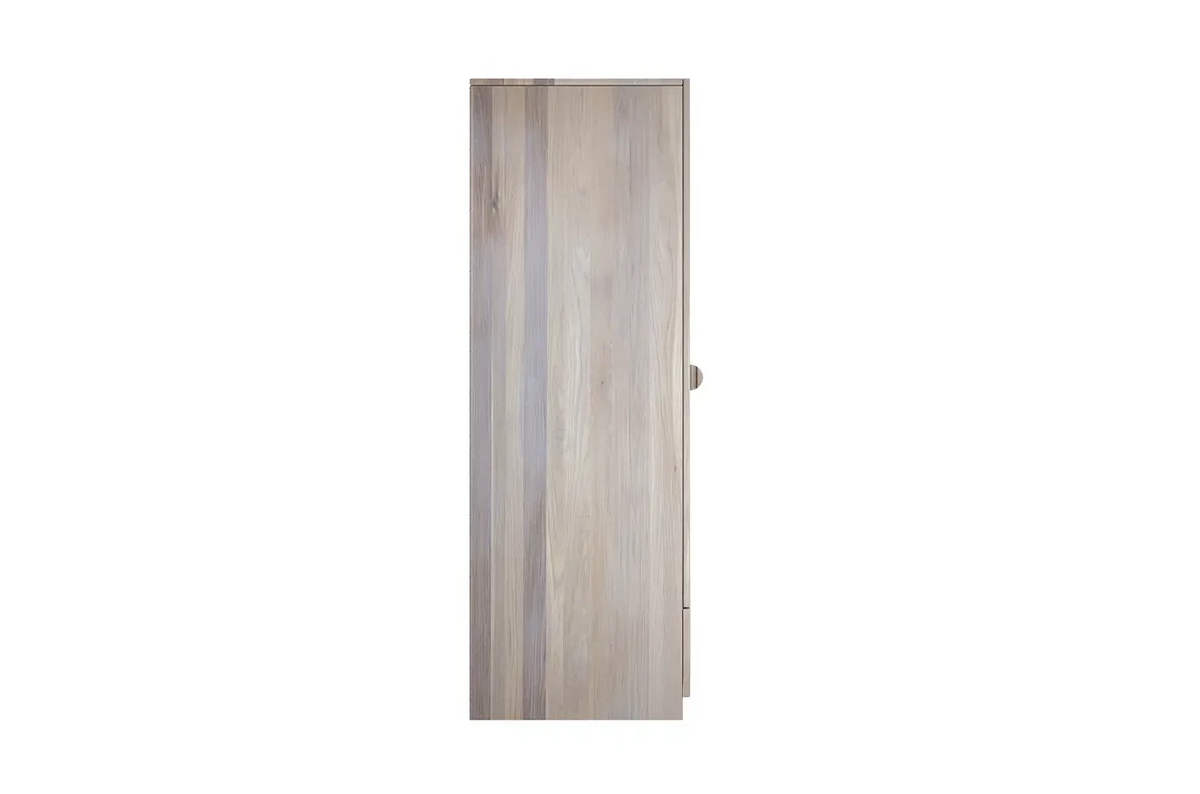 HARMARK Oak Wardrobe with Rattan Doors and Drawer