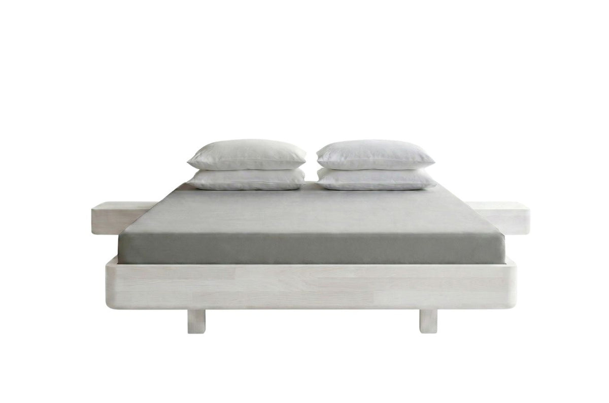 LENA FLAT Beech Floating Bed without Headboard