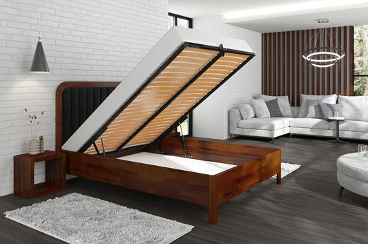 MODENA BC Pine Bed with Lift-Up Storage