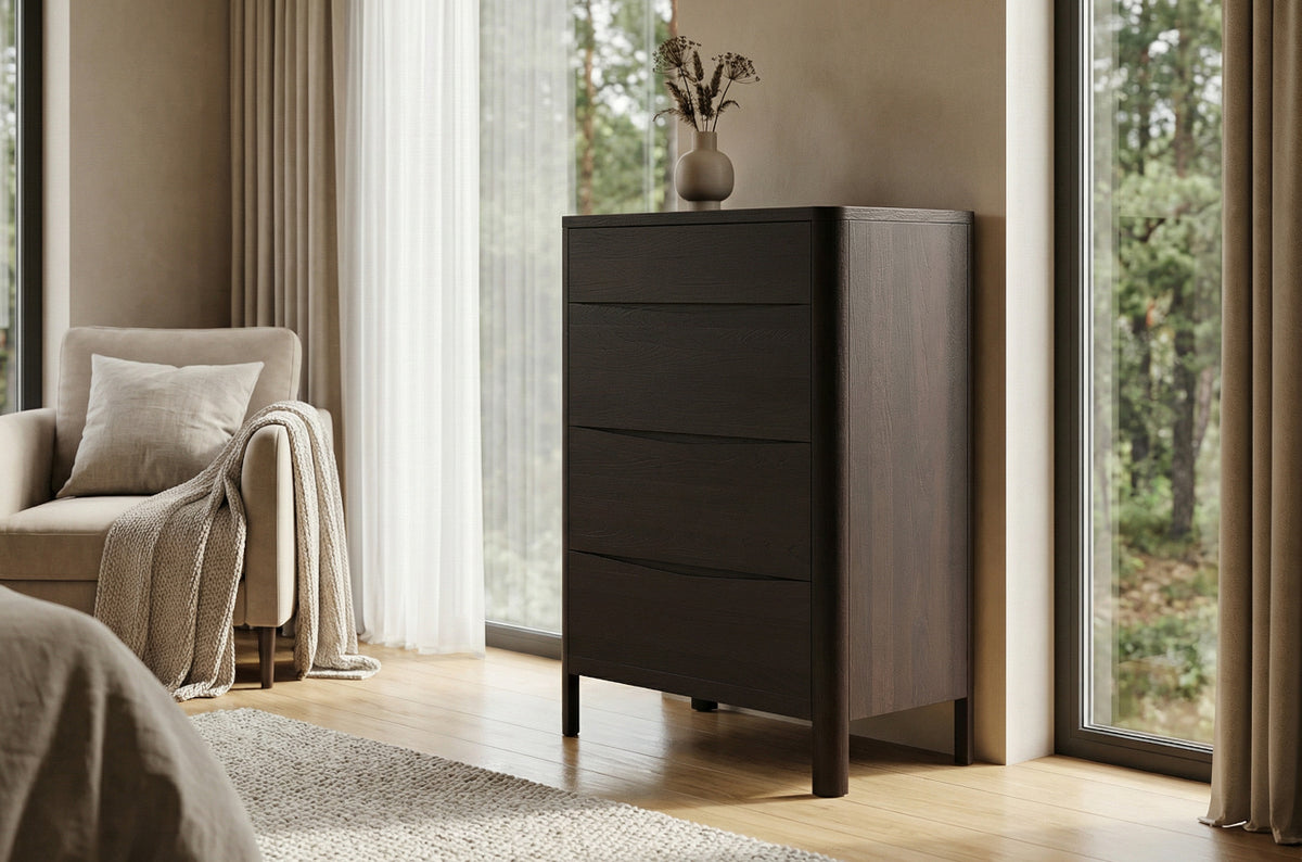 MODENA Beech Chest of Drawers 80CM