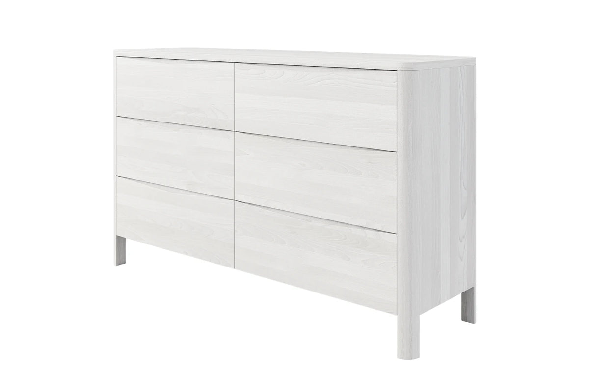 MODENA LOW Beech Chest of Drawers 150CM