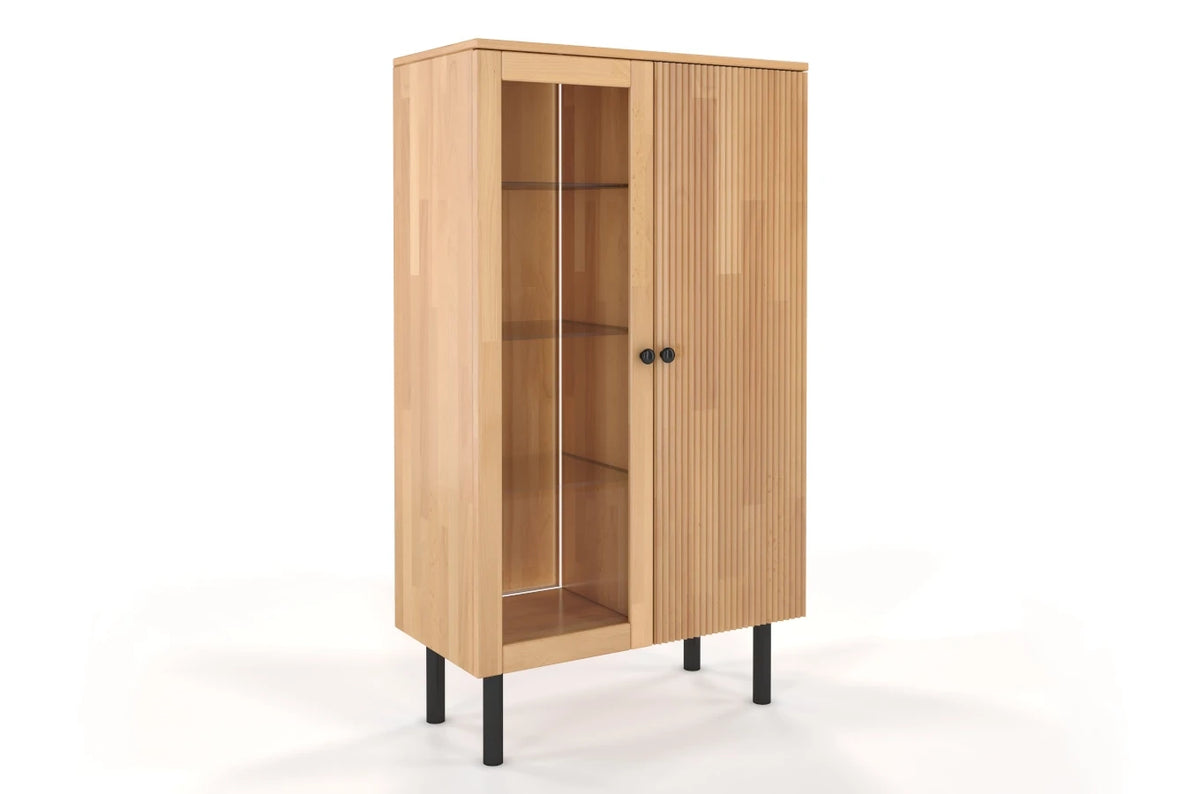 NORVIK High Beech Display Cabinet 80CM