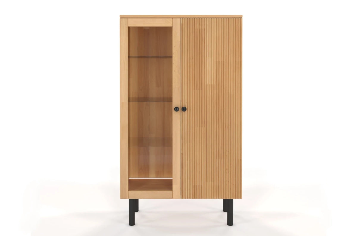 NORVIK High Beech Display Cabinet 80CM