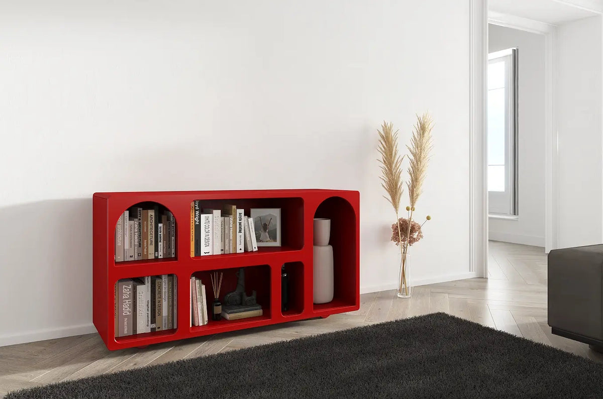 OLIMPIA LONG Bookcase 140CM with Arches