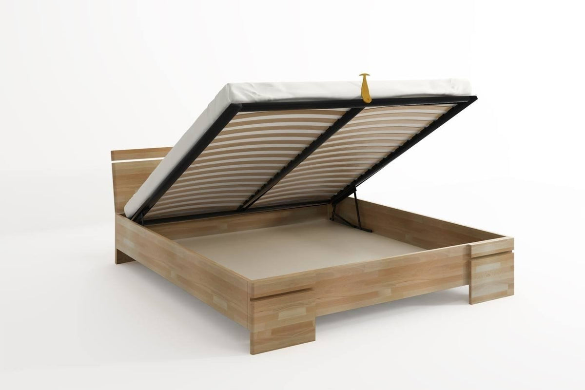 SPARTA Beech Maxi Bed with Storage