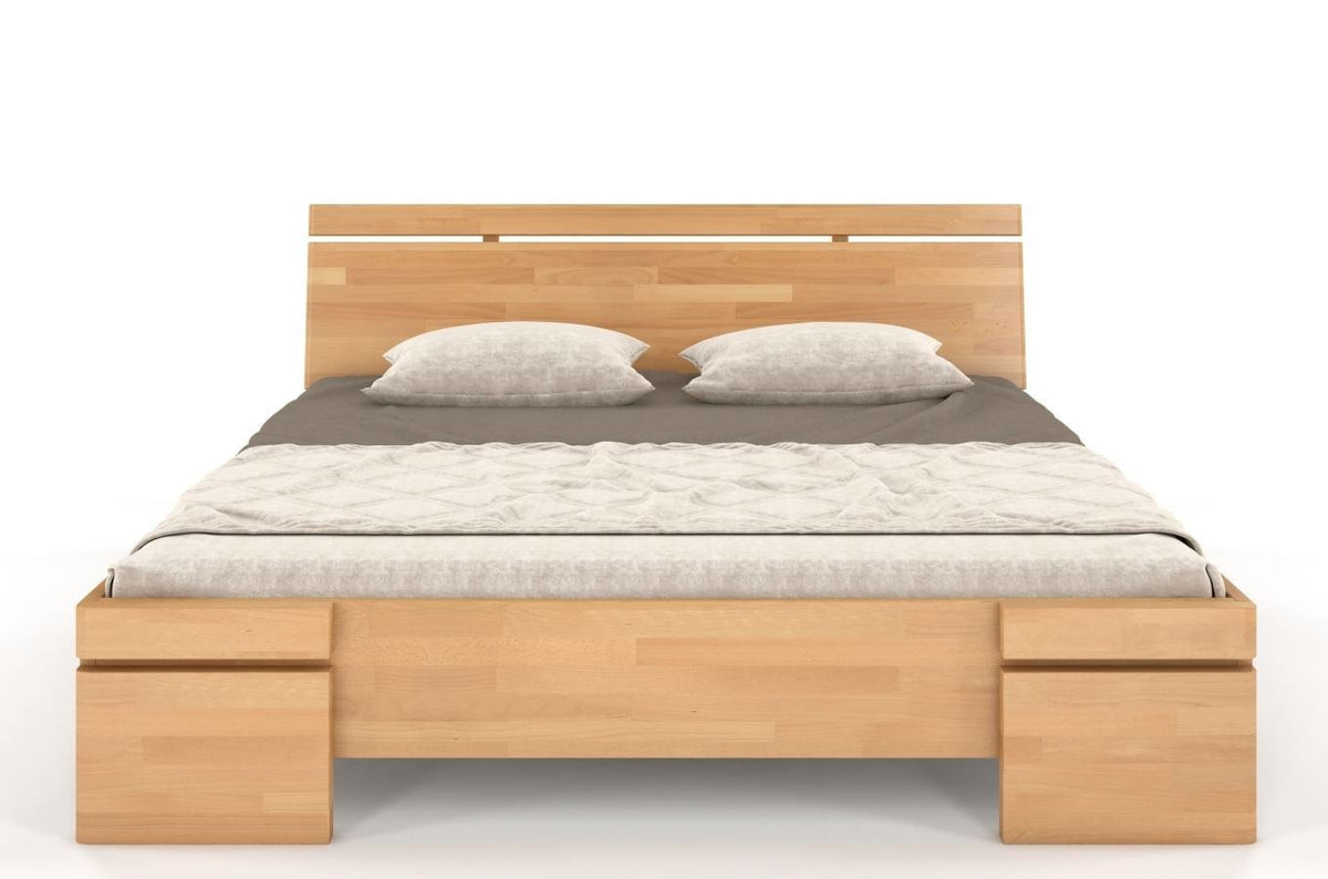 SPARTA Beech Maxi Bed with Storage