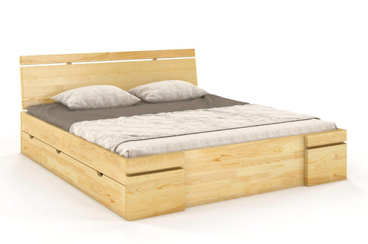 SPARTA Pine Maxi Bed with 4 Drawers