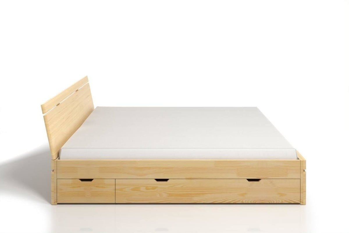SPARTA Pine Maxi Bed with 4 Drawers