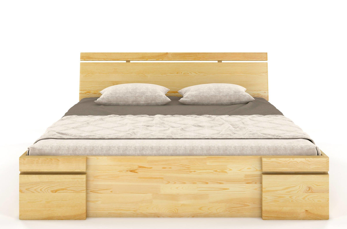 SPARTA Pine Maxi Bed with 4 Drawers