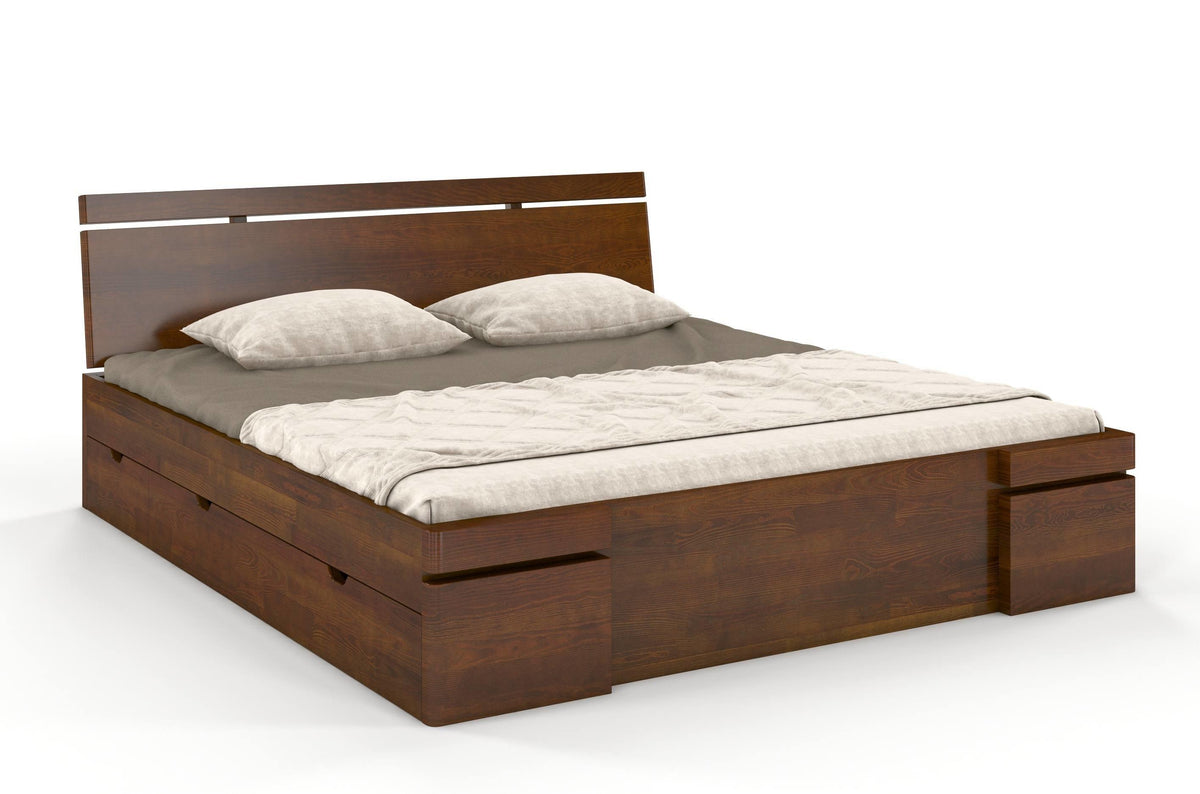 SPARTA Pine Maxi Bed with 4 Drawers
