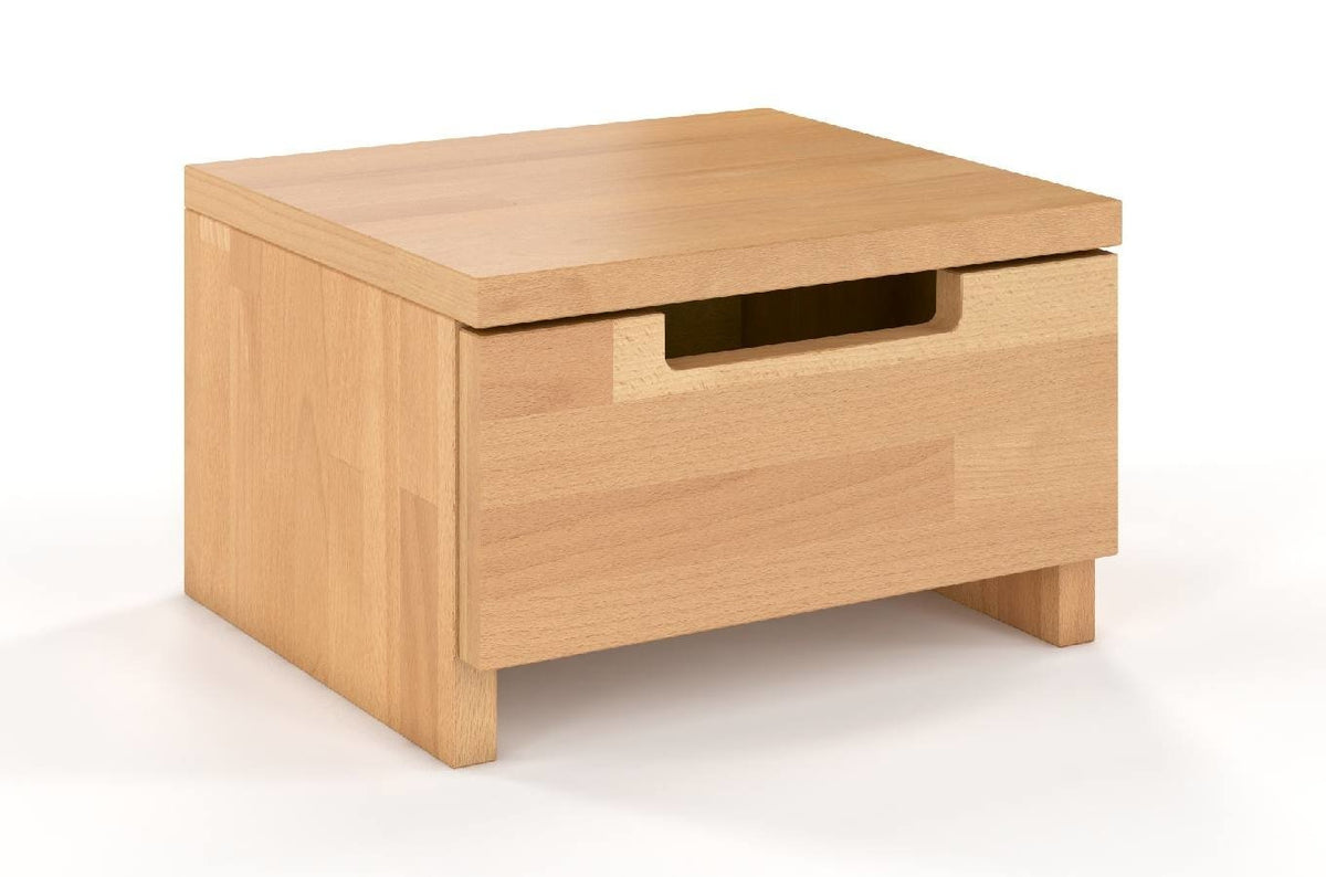 SPECTRUM Beech Low Bedside Cabinet