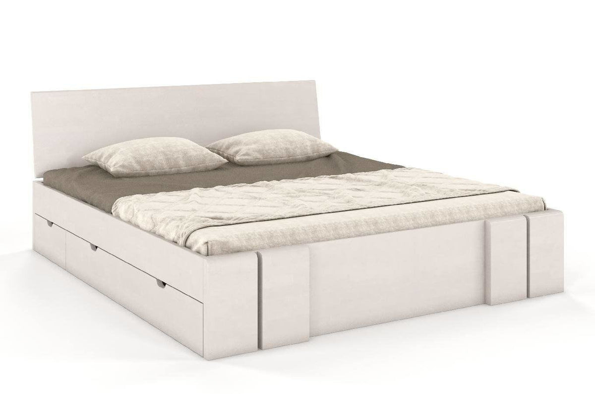 VESTRE Beech Maxi Bed with 4 Drawers