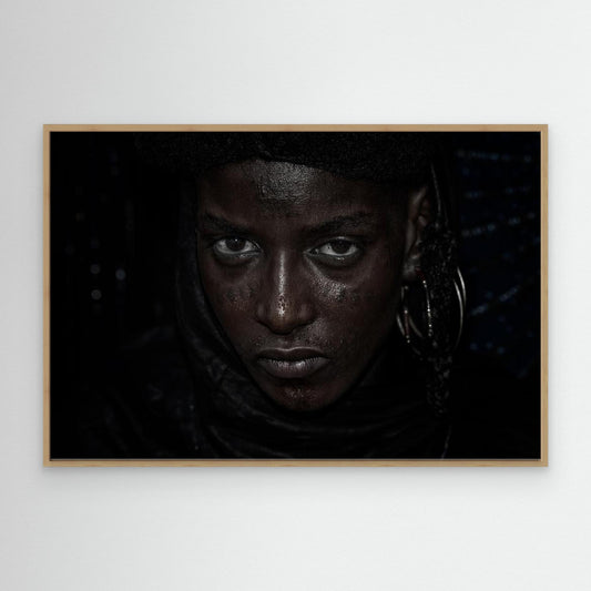 Girl watching the gerewol festival-III - Niger by Joxe Inazio Kuesta Garmendia