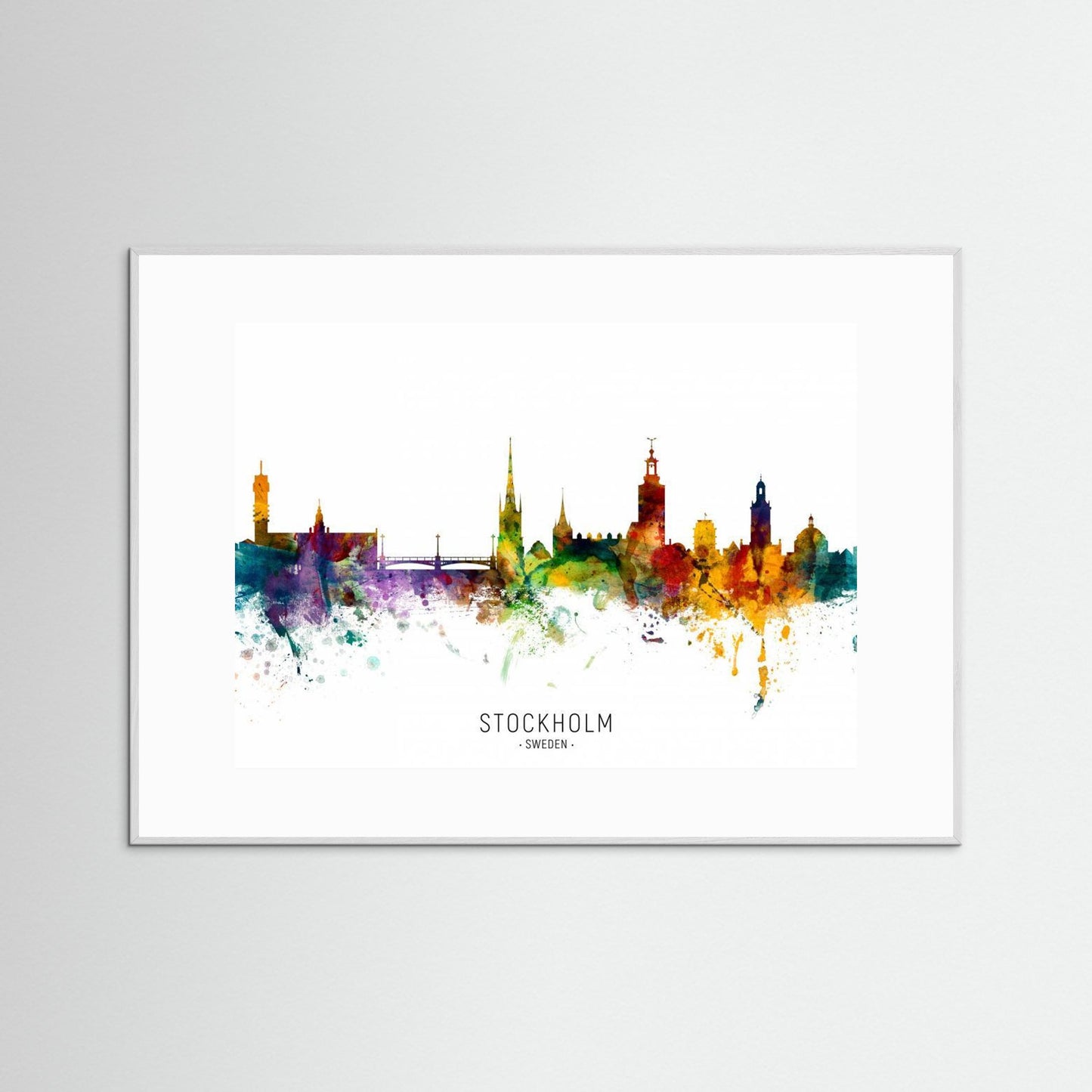 Stockholm Sweden Skyline by Michael Tompsett